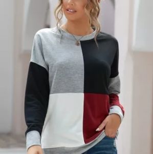 Lightweight sweatshirt color block